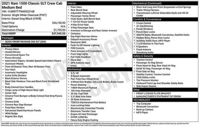 2021 RAM 1500 Classic SLT