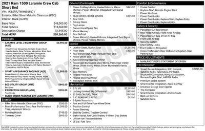 2021 RAM 1500 Laramie Crew Cab 4x4 5'7" Box