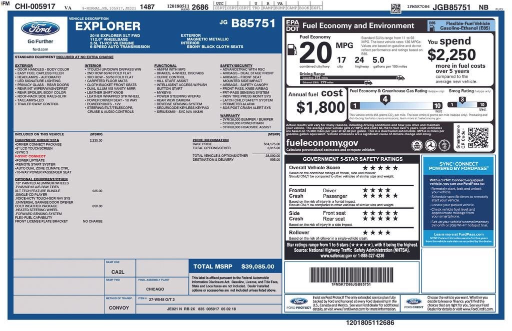 2018 Ford Explorer XLT