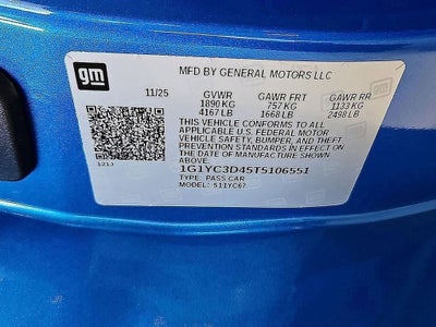 2026 Chevrolet Corvette Stingray 3LT