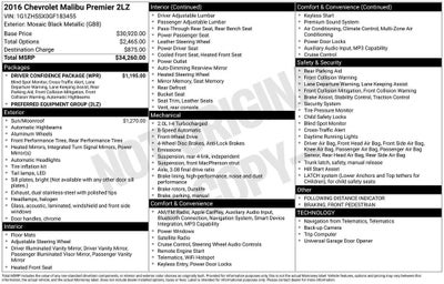 2016 Chevrolet Malibu Premier