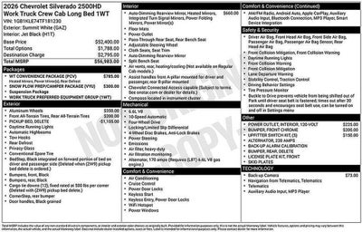 2026 Chevrolet Silverado 2500 HD WT