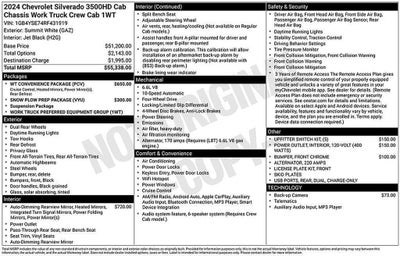 2024 Chevrolet Silverado 3500 HD Chassis Cab Work Truck