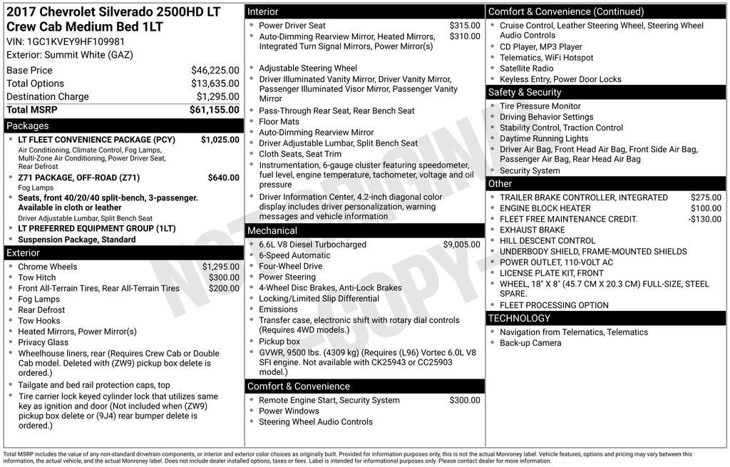 2017 Chevrolet Silverado 2500 HD LT