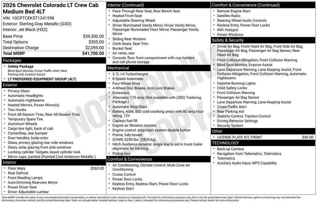 2026 Chevrolet Colorado LT