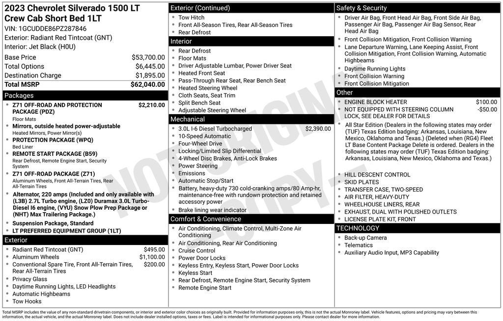 2023 Chevrolet Silverado 1500 LT