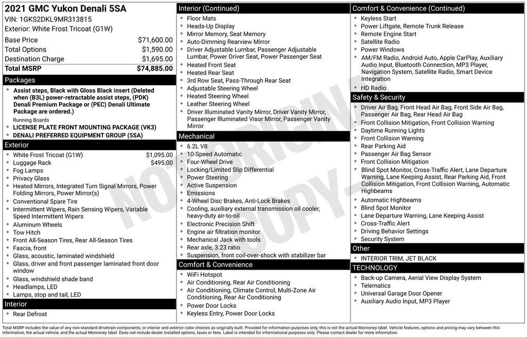 2021 GMC Yukon Denali