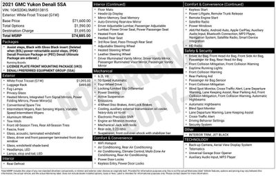 2021 GMC Yukon Denali