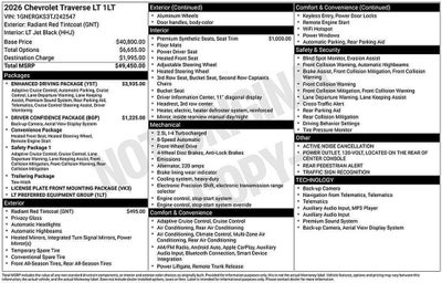 2026 Chevrolet Traverse LT