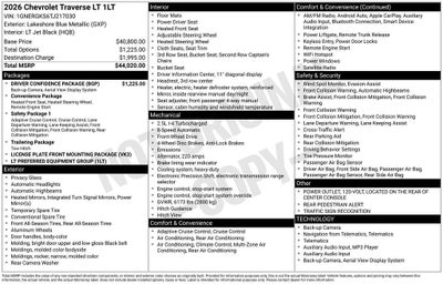 2026 Chevrolet Traverse LT