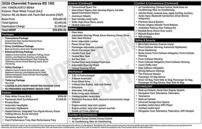2026 Chevrolet Traverse RS