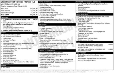 2022 Chevrolet Traverse Premier