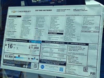 2026 Chevrolet Tahoe Premier