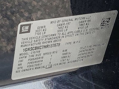 2017 Chevrolet Tahoe LT