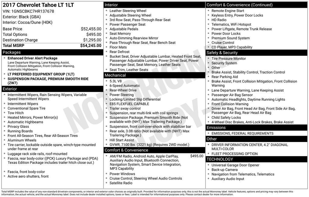 2017 Chevrolet Tahoe LT