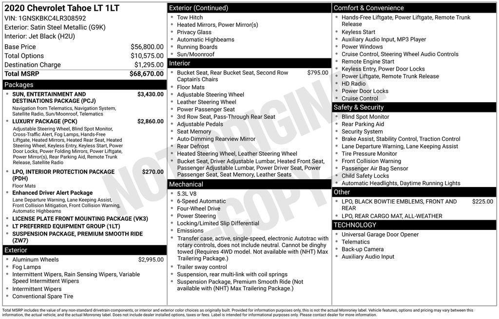 2020 Chevrolet Tahoe LT