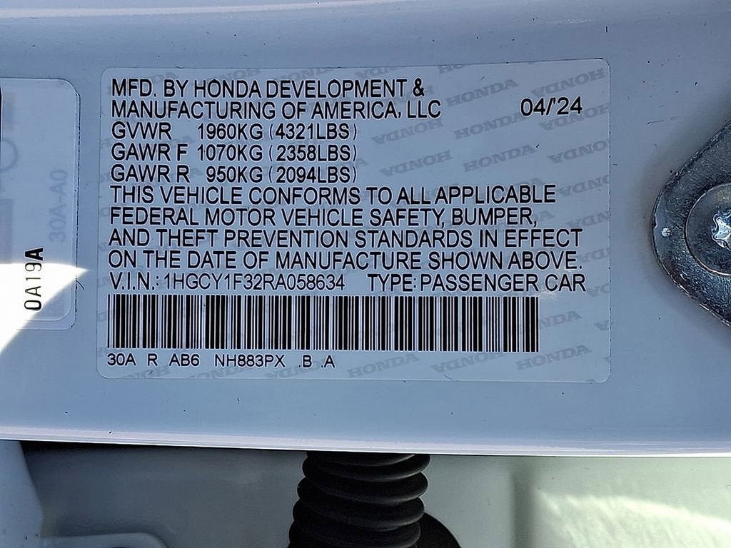 2024 Honda Accord Sedan EX