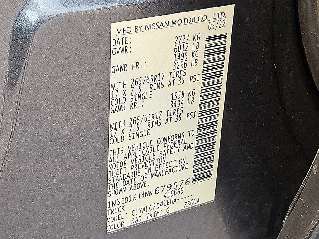 2022 Nissan Frontier Crew Cab SV 4x2