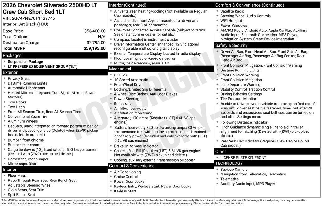 2026 Chevrolet Silverado 2500 HD LT