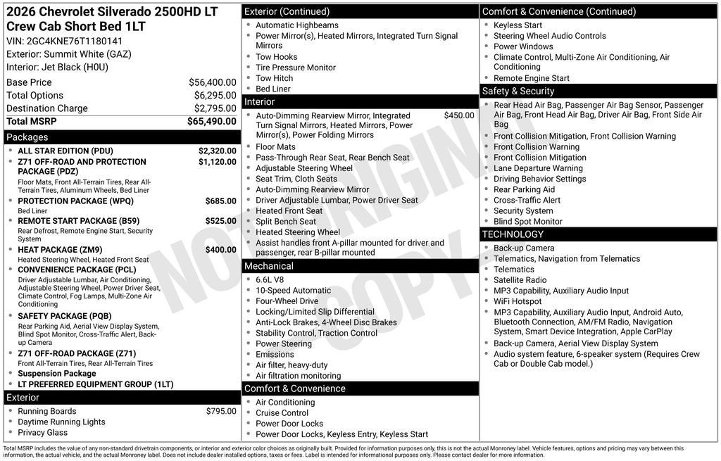 2026 Chevrolet Silverado 2500 HD LT