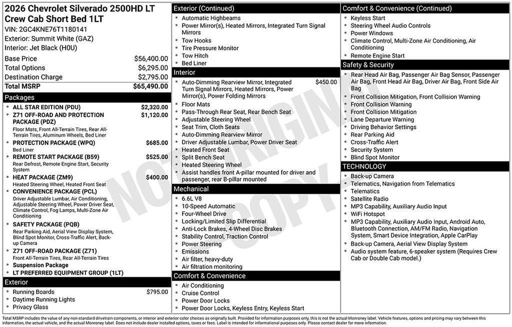 2026 Chevrolet Silverado 2500 HD LT