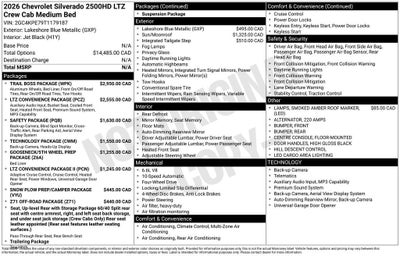 2026 Chevrolet Silverado 2500 HD LTZ
