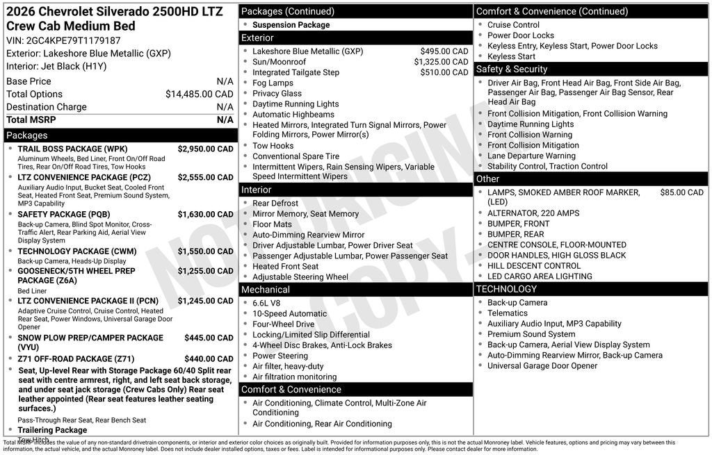 2026 Chevrolet Silverado 2500 HD LTZ