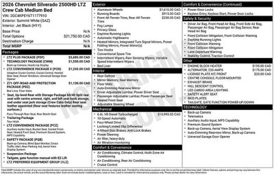 2026 Chevrolet Silverado 2500 HD LTZ