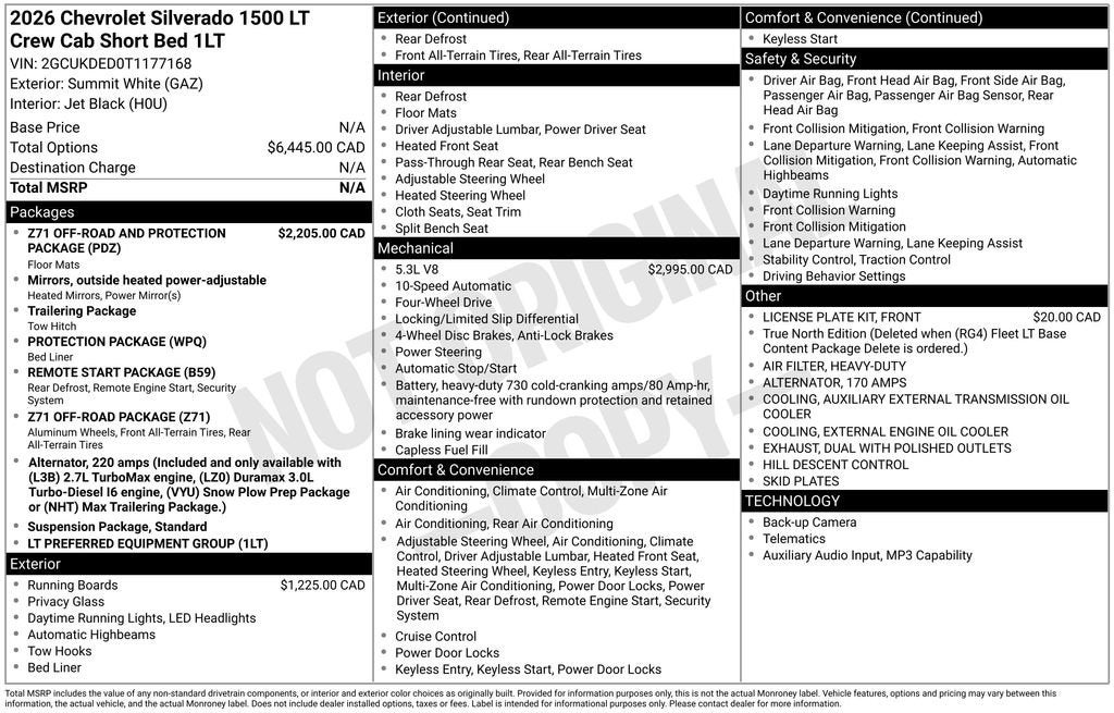 2026 Chevrolet Silverado 1500 LT