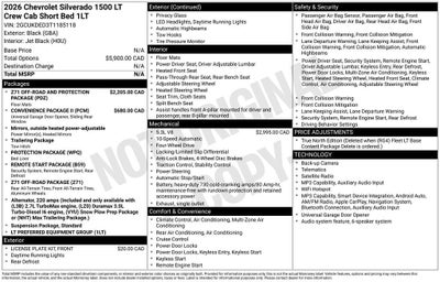 2026 Chevrolet Silverado 1500 LT