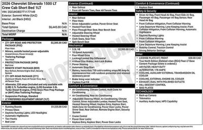 2026 Chevrolet Silverado 1500 LT