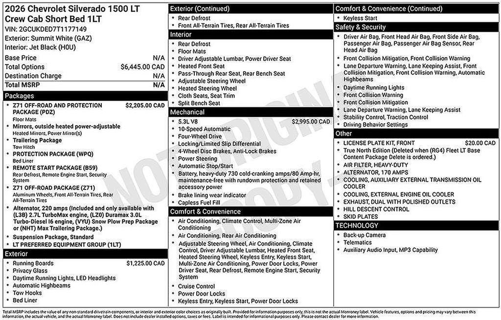 2026 Chevrolet Silverado 1500 LT