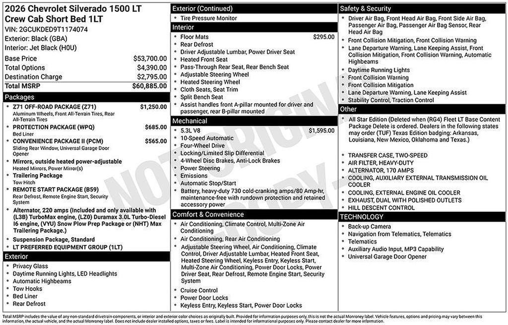 2026 Chevrolet Silverado 1500 LT