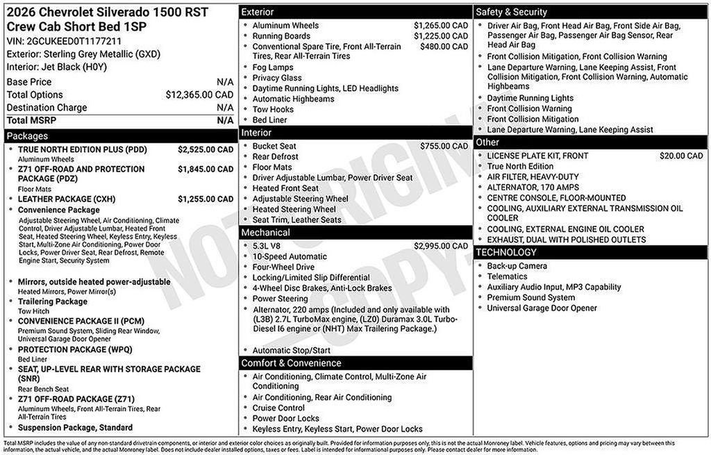 2026 Chevrolet Silverado 1500 RST