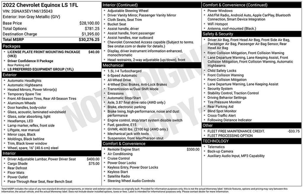 2022 Chevrolet Equinox LS