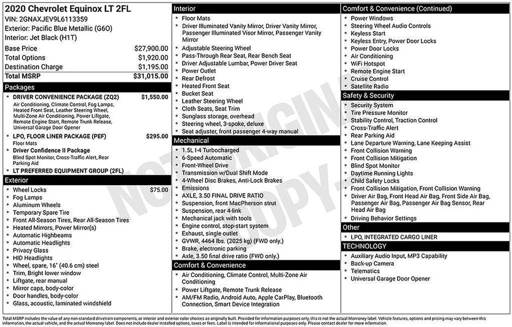 2020 Chevrolet Equinox LT