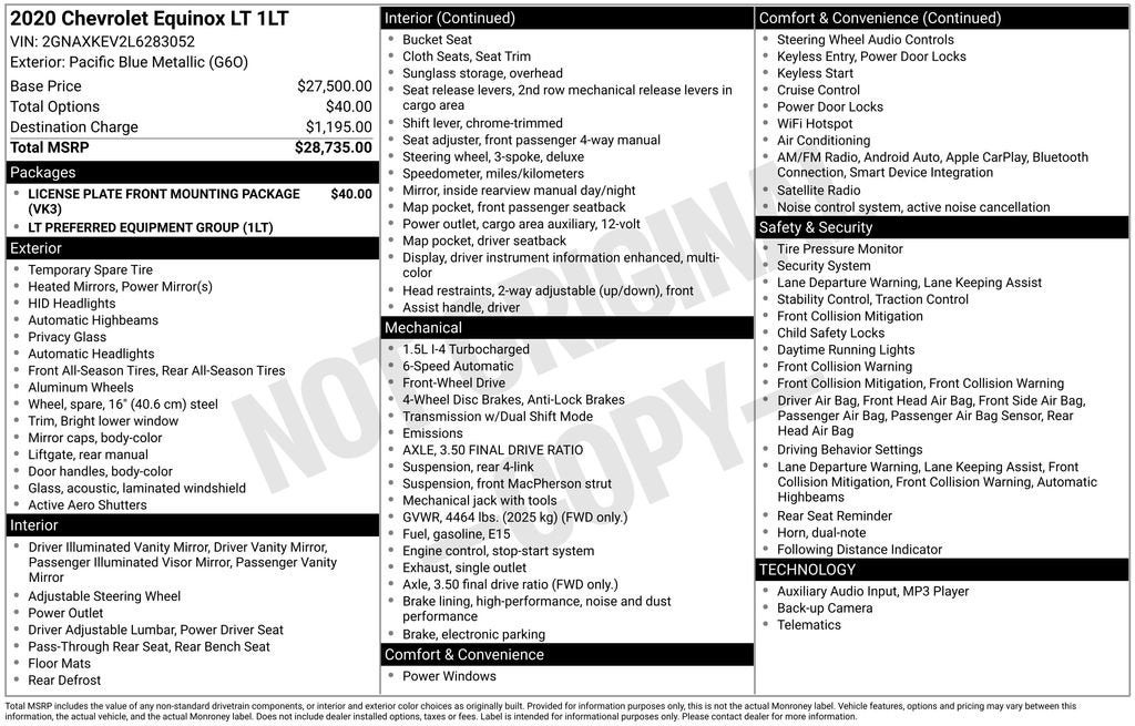 2020 Chevrolet Equinox LT