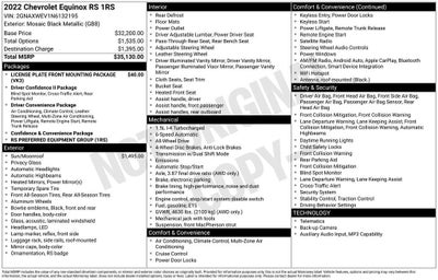 2022 Chevrolet Equinox RS