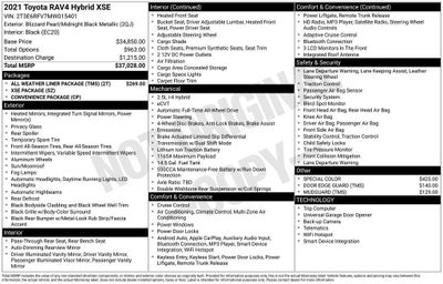 2021 Toyota RAV4 Hybrid XSE