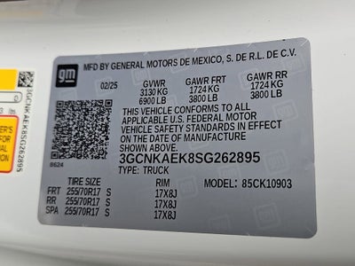 2025 Chevrolet Silverado 1500 WT