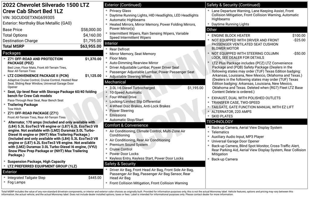 2022 Chevrolet Silverado 1500 LTZ