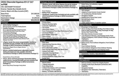 2026 Chevrolet Equinox EV LT