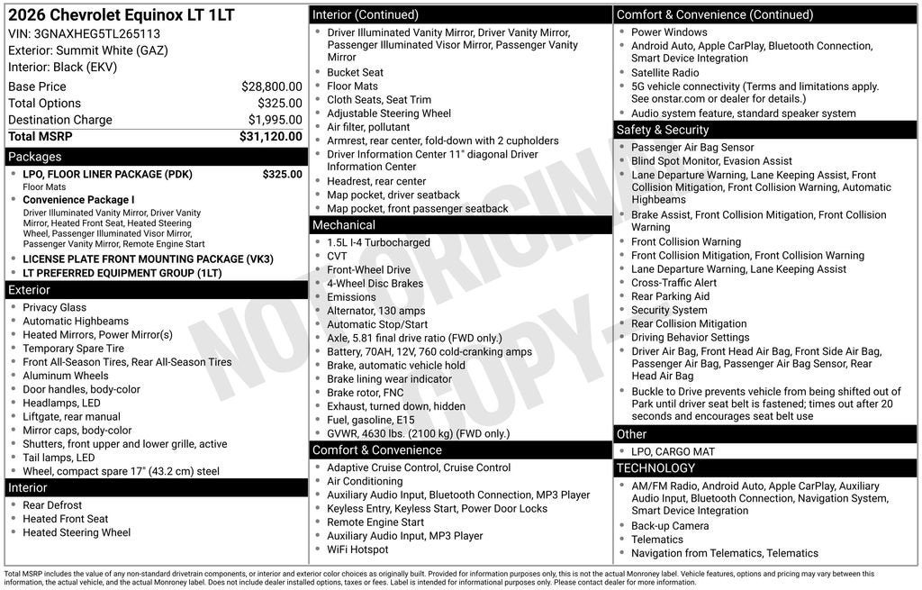 2026 Chevrolet Equinox LT