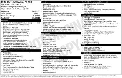 2026 Chevrolet Equinox RS