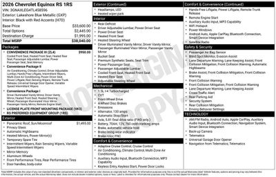 2026 Chevrolet Equinox RS