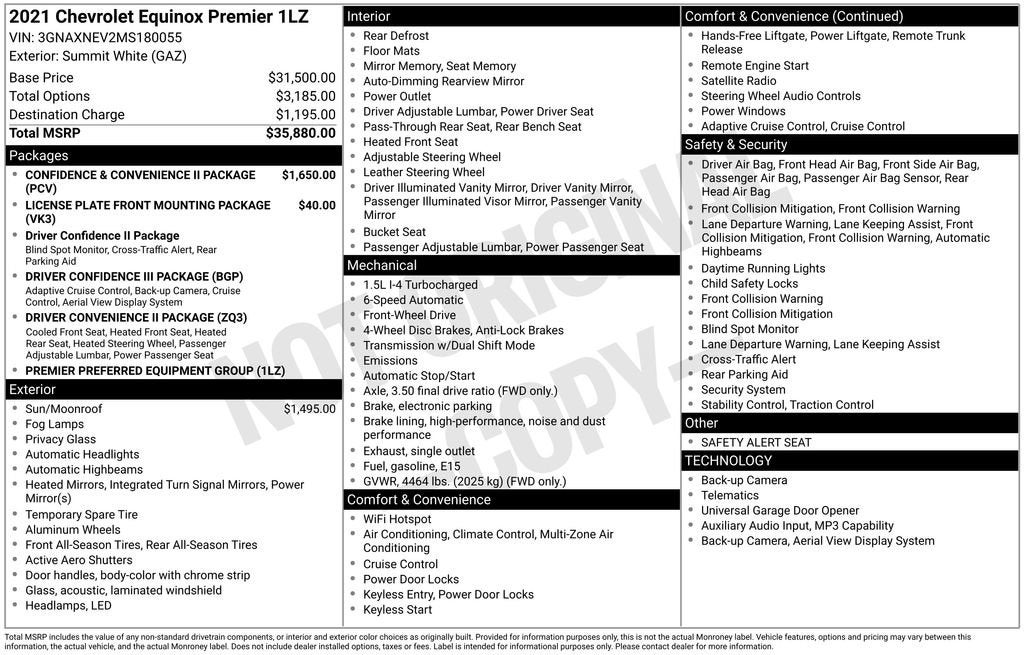 2021 Chevrolet Equinox Premier