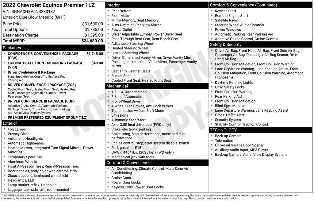 2022 Chevrolet Equinox Premier