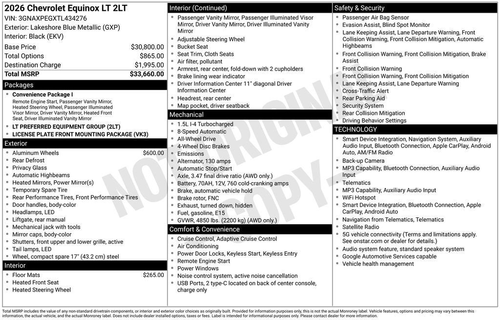 2026 Chevrolet Equinox LT