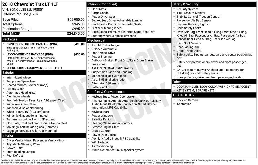 2018 Chevrolet Trax LT