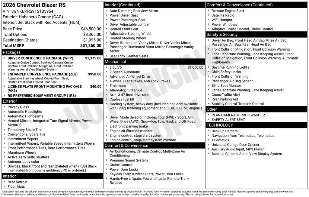 2026 Chevrolet Blazer RS